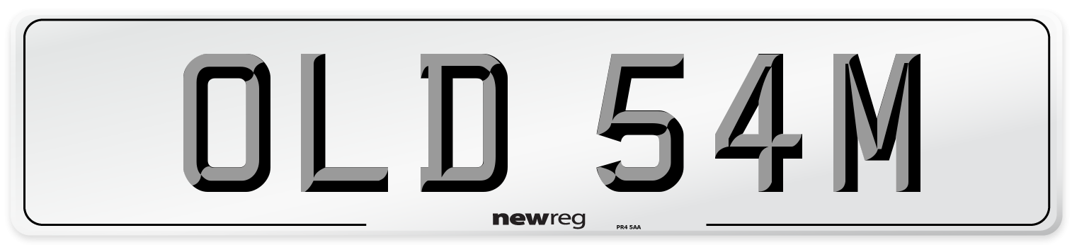 OLD 54M Number Plate from New Reg